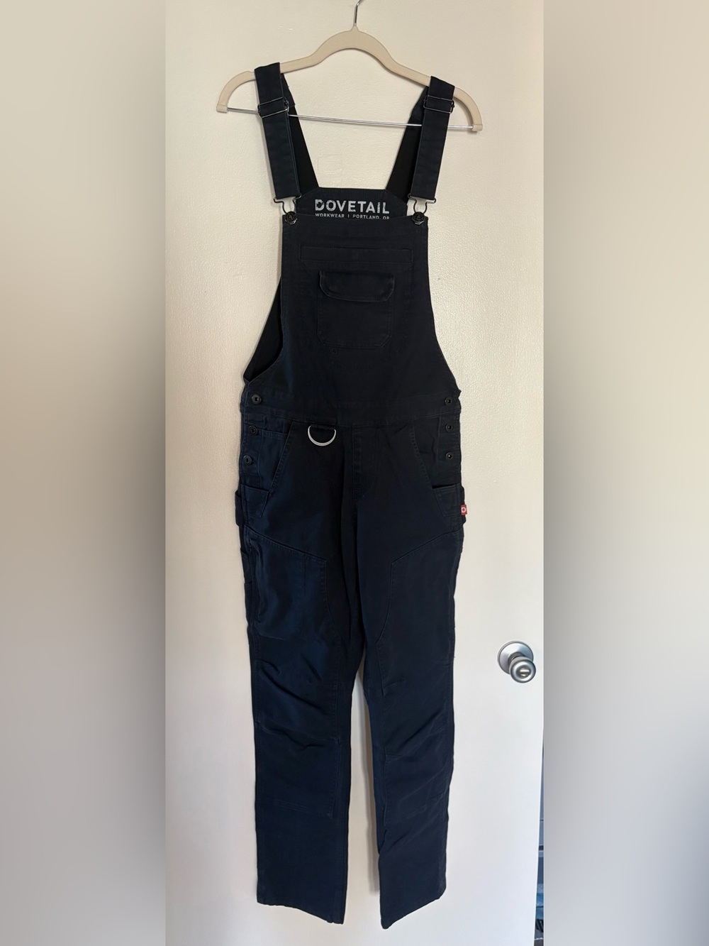 Dovetail Black Utility Overalls Freshley for Women Workwear Outerwear Size 6